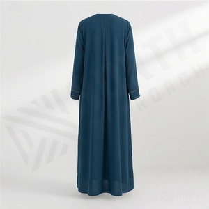 Robe décontractée islamique personnalisée à manches longues pour femme, imprimée, avec logo, grande taille, vente en gros - Product Image 2