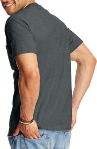 T-shirt Homme Premium en Coton Lourd 100% avec Col Rond Classique et Poche, Personnalisable avec Logo, T-shirt Vierge Haute Densité, Robuste pour le Travail - Product Image 4