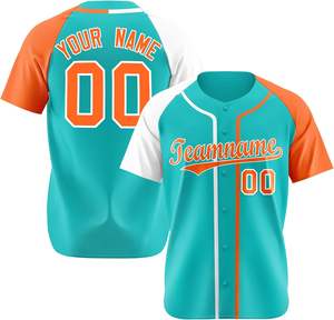 Maillots de baseball personnalisés de haute qualité, nouveau design, respirants, séchage rapide, 100% polyester, vêtements de sport pour hommes adultes - Product Image 6