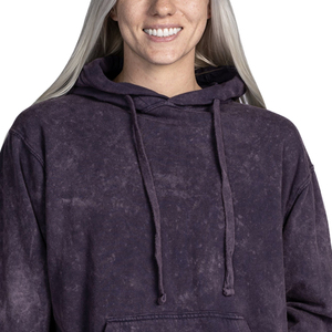 Sudadera con Capucha para Mujer, 100% Algodón Lavado, Color Sólido, Casual, con Bolsillos, Transpirable, Ecológica, de Secado Rápido, Tejido de Punto en la Parte Delantera - Product Image 5