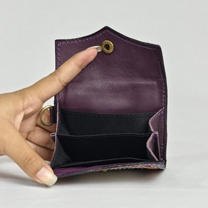 Beautiful Designer Cowhide Leather New Hand Tooled Carving <b>Small</b> Wristlet Coin Purse Multi Uses Mini <b>Wallet</b> For Women Daily Uses - Product Image 4
