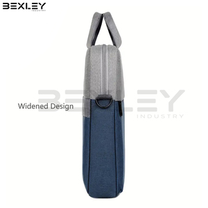 Sacoche d'affaires durable bicolore avec bandoulière, service OEM ODM, prix de gros, sacs pour ordinateur portable en polyester Oxford résistant - Product Image 4