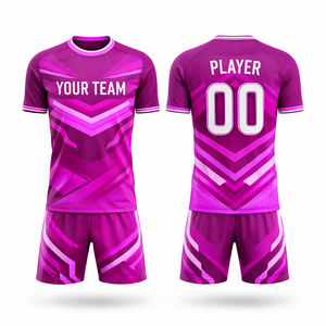 Diseño Personalizado Rojo Blanco Elegante Uniforme de Fútbol de Manga Larga de Alta Calidad Kits OEM de Fábrica 100% Poliéster Antibacteriano - Product Image 1