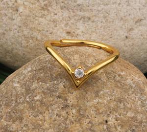 แหวนเงินแท้ 925 ชุบทอง งานแฮนด์เมดสุดหรู ดีไซน์คลาสสิก สำหรับงานแต่งงานและงานปาร์ตี้ แหวนงานฝีมือสั่งทำพิเศษสำหรับผู้หญิง ขายส่ง - Product Image 6