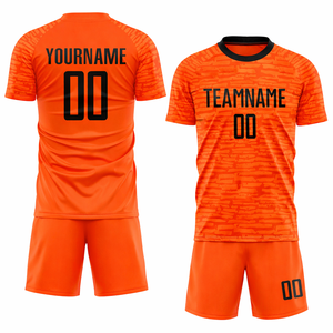 ชุดเสื้อฟุตบอลสั่งทำแบรนด์ส่วนตัว ยูนิเซ็กซ์ โพลีเอสเตอร์ 100% แห้งเร็ว บริการ OEM/ODM แบบซับลิเมชั่น - Product Image 1