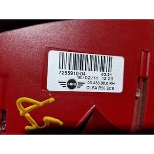 Luz Trasera Derecha Usada para Mini Hatch 725591004 - Product Image 4