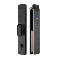 Serrure numérique WiFi Sudex XF09 avec reconnaissance faciale 3D, empreintes digitales (300 utilisateurs), caméra, carte NFC, RFID, système de sécurité intelligent sans clé