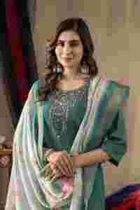 ชุด dupatta กางเกง kurti สง่างาม - Product Image 5