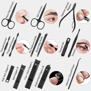 Set de Cortaúñas de 26 Piezas, Kit de Manicura y Pedicura de Acero Inoxidable, Cortaúñas para Manos y Pies, Herramientas para el Cuidado de las Uñas - Product Image 5