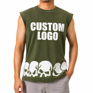Camiseta sin Mangas Unisex de Algodón Lavado, Diseño Personalizado, para Gimnasio, Culturismo, Ropa Casual de Calle, Transpirable y de Secado Rápido - Product Image 2