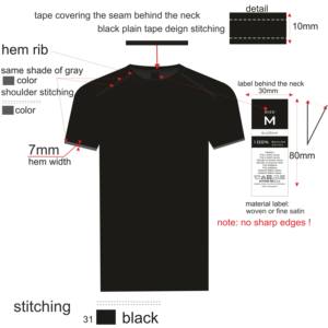 Camiseta Personalizada con Logotipo, Estilo Urbano para Hombre, Hombros Caídos, Diseño Vintage de Carreras, Tejido de Algodón Orgánico, Gráfico con Letras - Product Image 4