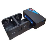 Impresora de Etiquetas Térmicas Brightek WH-P14 de 110 mm con Interfaces USB y LAN, Velocidad de 150 mm/s, Soporte para Códigos de Barras 1D/2D, Color Negro y Blanco