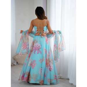 Robes de soirée élégantes brodées Lehenga Choli pour les fêtes et les occasions spéciales - Product Image 5