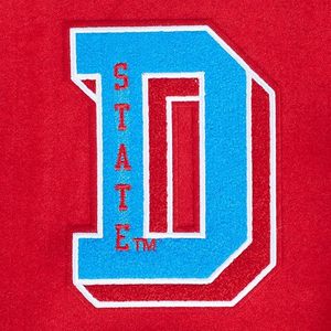 เสื้อแจ็คเก็ตเดลาแวร์ สเตท ฮอร์เน็ตส์ สีแดง ปักโลโก้ แต่งขอบตัดกัน คอกลม เสื้อผ้ากีฬาสำหรับผู้ใหญ่ - Product Image 4