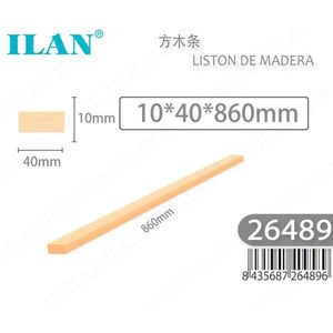 Listello di legno Ilan 10x40x860mm per lavori artigianali e progetti fai da te - Product Image 3