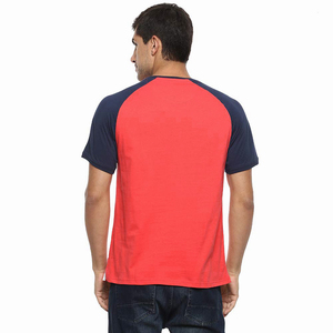 <b>Top</b> Trending Men's Street Wear <b>Raglan</b> T-Shirts Solid Color Breathable Quick Dry Regular Fit Knitted Fabric Men's Tee Shirts - Product Image 2