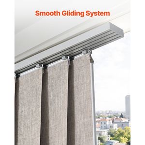 Tende Verticali Oscuranti su Binario, Estendibili da 45,8 a 86 Pollici di Larghezza, Tagliabili, 96 Pollici di Altezza, Tende a Pannello e Divisorio per Ambienti - Product Image 5