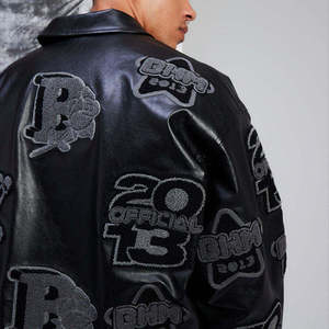 Leather <b>Jacket</b> Premium Fashion <b>Waterproof</b> Breathable <b>Winter</b> Custom Made Mens Womens Wholesale Factory Direct Supply - Product Image 4