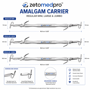 เครื่องมือวางวัสดุอุดฟันอะมัลกัมสแตนเลสสตีล OEM Zetomed Pro - Product Image 3