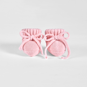 Chaussettes pour bébé de couleur personnalisée, tricotées décontractées, ODM, norme vietnamienne, chaussons d'hiver 0-3M, écologiques, 100% coton - Product Image 1