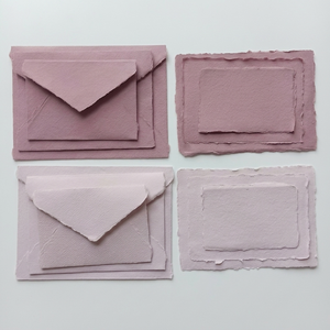 <b>Pastel</b> shade deckle paper with soft colors and handmade edges ideal for invitations stationery crafts packaging and <b>decor</b> - Product Image 1
