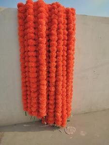 Guirnalda de Caléndulas Artificiales al por Mayor, Color Naranja, para Diwali, Bodas, Fiestas, Navidad, San Valentín - Product Image 5