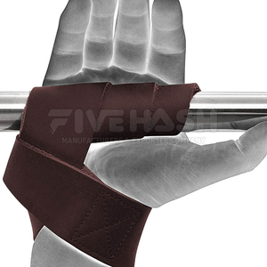 Premium Leather <b>Lifting</b> <b>Straps</b> Strong Grip Gym <b>Straps</b> <b>For</b> Heavy Weight Training And Powerlifting - Product Image 4
