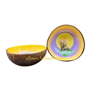 Bol de noix de coco en laque de haute qualité Mélange unique Couleur Style Prix raisonnable du fournisseur du Vietnam - Product Image 2