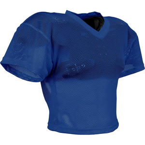 V-Neck <b>Mesh</b> <b>Short</b> Sleeve Football Jersey Breathable Adult Regular Fit 100% Polyester Solid Red Sport Apparel - Product Image 6
