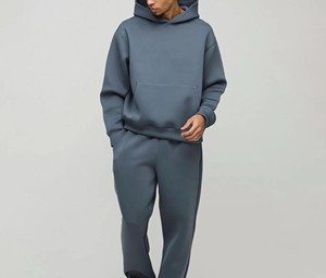 Survêtement à capuche personnalisé RAPID SPORTS pour homme, grande taille, vêtements de sport d'hiver, impression de logo, respirant, léger, 100% coton, neuf - Product Image 2