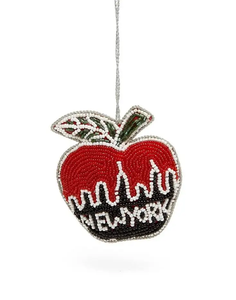 Breloque pomme perlée rouge NYC, accessoire de mode et de décoration - Product Image 4