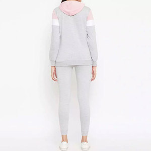 Custom Logo Women 2 Piece Tracksuit Set Manufacturer <b>Ladies</b> <b>Jogging</b> <b>Suit</b> Sportswear Hoodie Sweatpants Wholesale OEM - Product Image 2