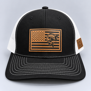 Gorra Trucker Personalizada de 6 Paneles con Parche de Cuero y Logotipo, Gorra de Malla con Cierre a Presión, Venta al por Mayor, Fabricante Vietnamita, OEM ODM, Fábrica de Gorras - Product Image 1
