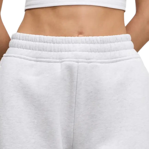 Pantalon de jogging gris chiné pour femme, coupe droite décontractée, ample, en mélange de coton confortable, pour la détente et le sport - Product Image 5