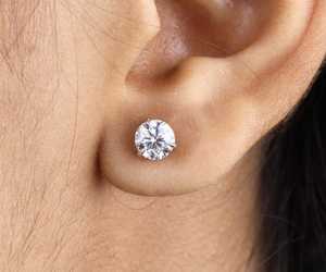 Hot 18K Solid Gold IGI Certified Lab Grow Diamond <b>Stud</b> Earrings Pair Three Prong Minimalist Martini <b>Stud</b> Earring Pair For Gift - Product Image 6