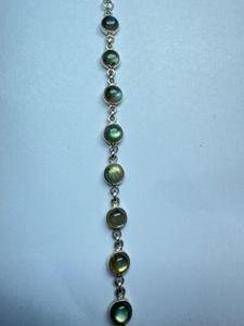 Pulsera Ajustable de Plata de Ley 925 con Piedras Preciosas, Cadena y Eslabones, Joyería Hecha a Mano, Regalos Elegantes para Mujer, Gemas Gigli Rigli - Product Image 2