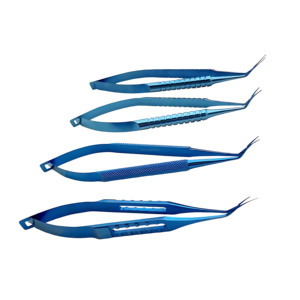 Pinces de Capsulorhexis Inamura en Titane à Pointe Fine Angulée, Instruments Microchirurgicaux Ophtalmiques, Fournisseur en Gros - Product Image 4