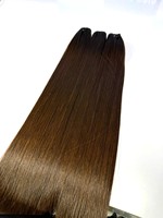 Extensions de Cheveux Humains Vierges 100% Vietnamiens, Tissage Direct Usine Économique, Super Double Drawn, Sans Couture, Plats, Plusieurs Couleurs, Cheveux Raides