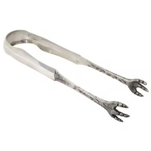 Pinces à glace en acier inoxydable de qualité supérieure avec pinces de service en métal pour seau à glace, cubes de sucre, fête du thé, bar à café et service alimentaire - Product Image 3