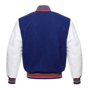 Chaqueta Varsity de Béisbol Unisex de Lana Bicolor con Diseño de Parches de Dibujos Animados, Logotipo Personalizado en la Parte Delantera, Moda de Invierno - Precio de Mayoreo - Product Image 4