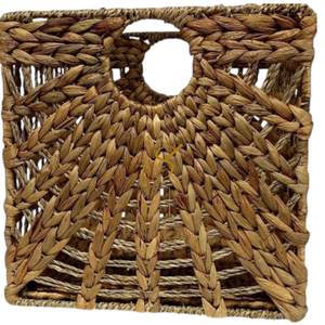 Panier de rangement en jonc de mer LUSTIGKURRE, boîte kallax en jacinthe d'eau naturelle/jonc de mer - Product Image 5