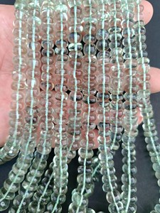 Cuentas Sueltas de Amatista Verde Natural, Pulidas y Lisas, de la India, para la Elaboración de Joyas, DIY, Collares y Pulseras - Product Image 3