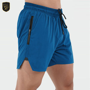 Shorts pour hommes, athlétiques, pour la salle de sport, la remise en forme, la course à pied, le sport, 100% coton, solides, doux, respirants, légers, décontractés, pour l'été, pour l'extérieur - Product Image 2