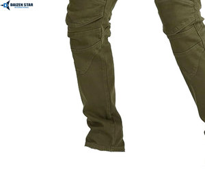 Pantalones Cargo de Motociclista para Hombre, Color Verde Oliva, Transpirables, de Nailon y Algodón, para Todas las Temporadas - Product Image 4