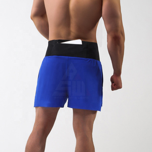 Customized Men's Solid Double <b>Layer</b> Eco-Friendly Quick Dry Elastic <b>Mid</b> Running Shorts Breathable Gym Workout Summer Marathon - Product Image 5