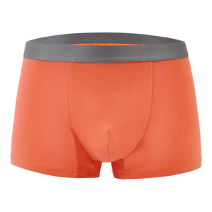 Top Trending Lightweight Breathable Men's Mid-Rise <b>Boxer</b> Shorts Underwear Knitted Spandex/Nylon Material Custom Colors Factory - Product Image 4