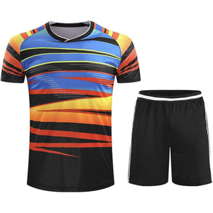 ชุดกีฬาเทนนิสชาย เสื้อและกางเกงขาสั้น ระบายเหงื่อได้ดี น้ำหนักเบา ระบายอากาศได้ดี ผ้าสเตรช รับผลิตตามแบบทีม - Product Image 3