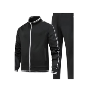 Chándal Negro Premium con Cremallera Completa – Comodidad y Estilo en Uno – Chándal Negro Elegante con Cremallera Frontal Completa – Corte Moderno - Product Image 1