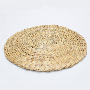 Salvamanteles Redondo de Jacinto de Agua con Diseño Rústico Ecológico, Resistente al Calor, Tejido para Mesa de Comedor - Product Image 1