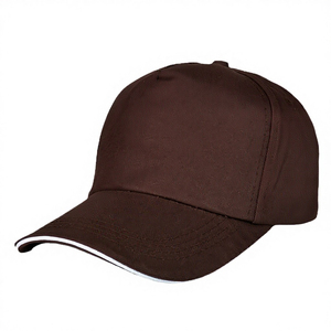 Gorra de Béisbol Personalizada de Lona de Algodón Marrón, Unisex, de 6 Paneles, Ajustada, de Color Sólido, Informal, para Adultos, con Hebilla y Botón Metálicos - Product Image 2